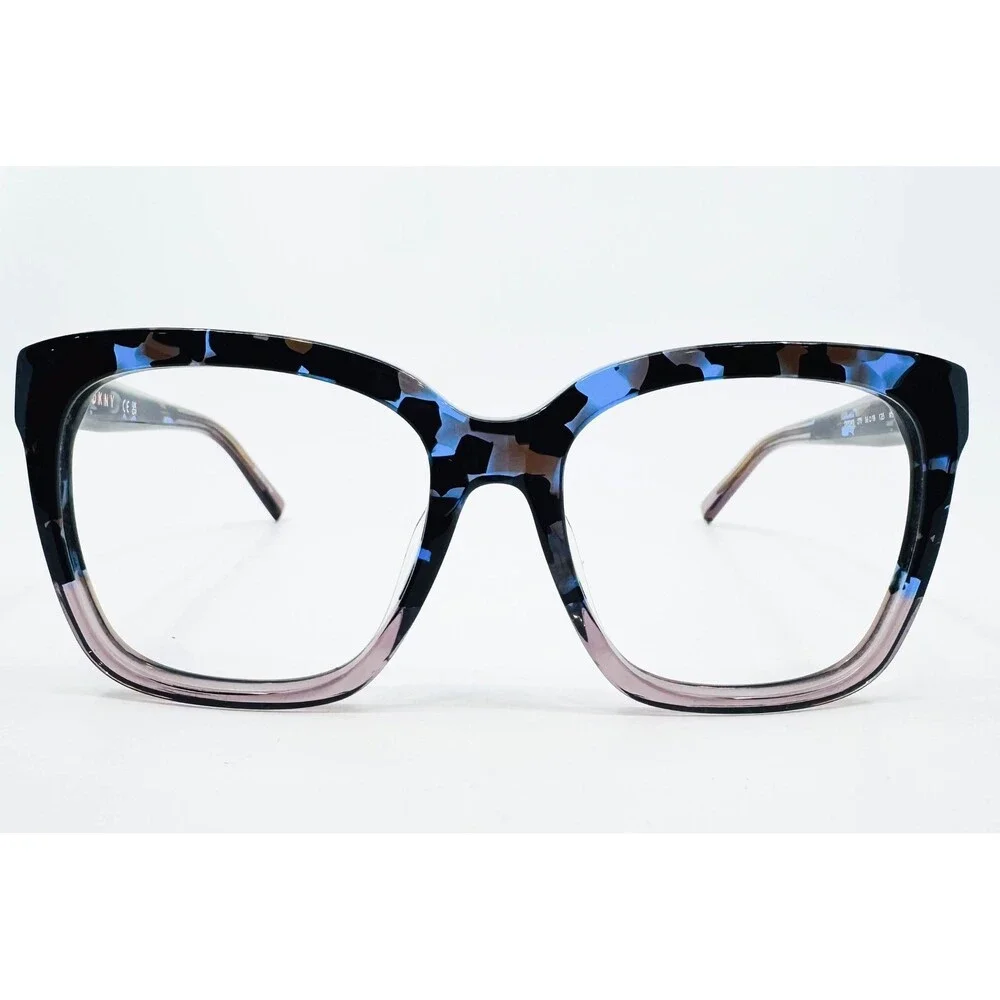 DKNY Eyeglasses Womens Blue Tortoise DK534S 270 Butterfly Frames 56-18-135